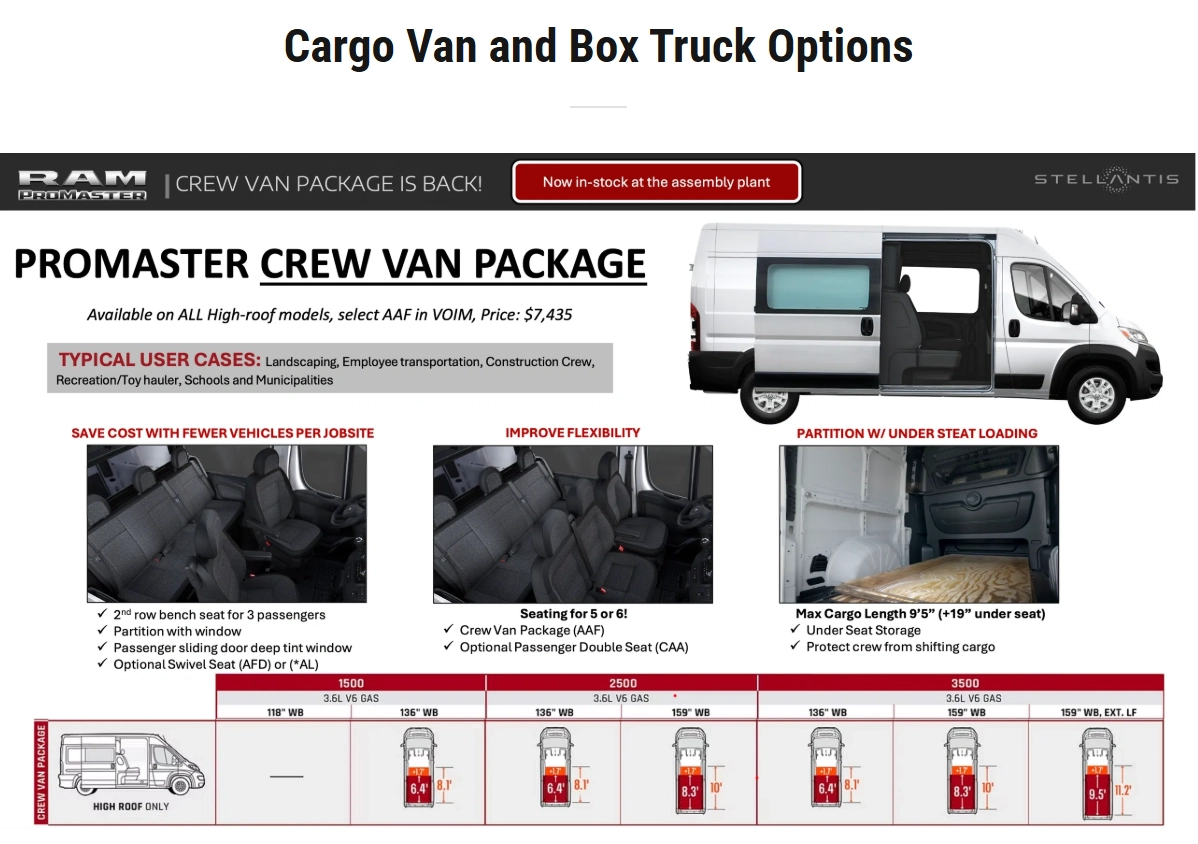 cargo van fleet