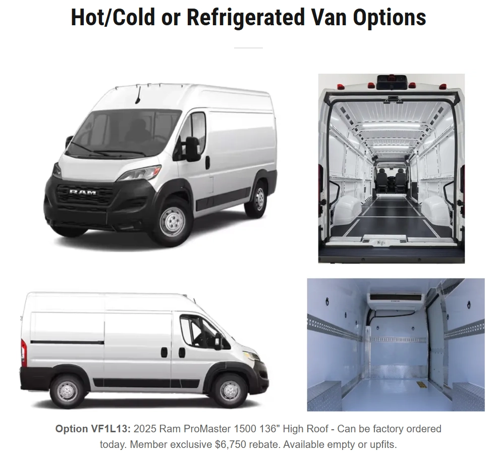 refrigerated vans fleet